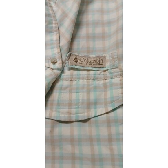 Columbia PFG Vented Shirt Mens L Outdoor Hiking Fishing Button Short Sleeve - Picture 3 of 11